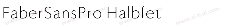 FaberSansPro Halbfet字体转换